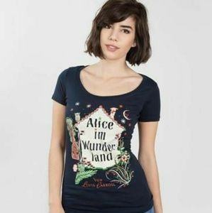 Out of Print Alice In Wonderland Book Tee